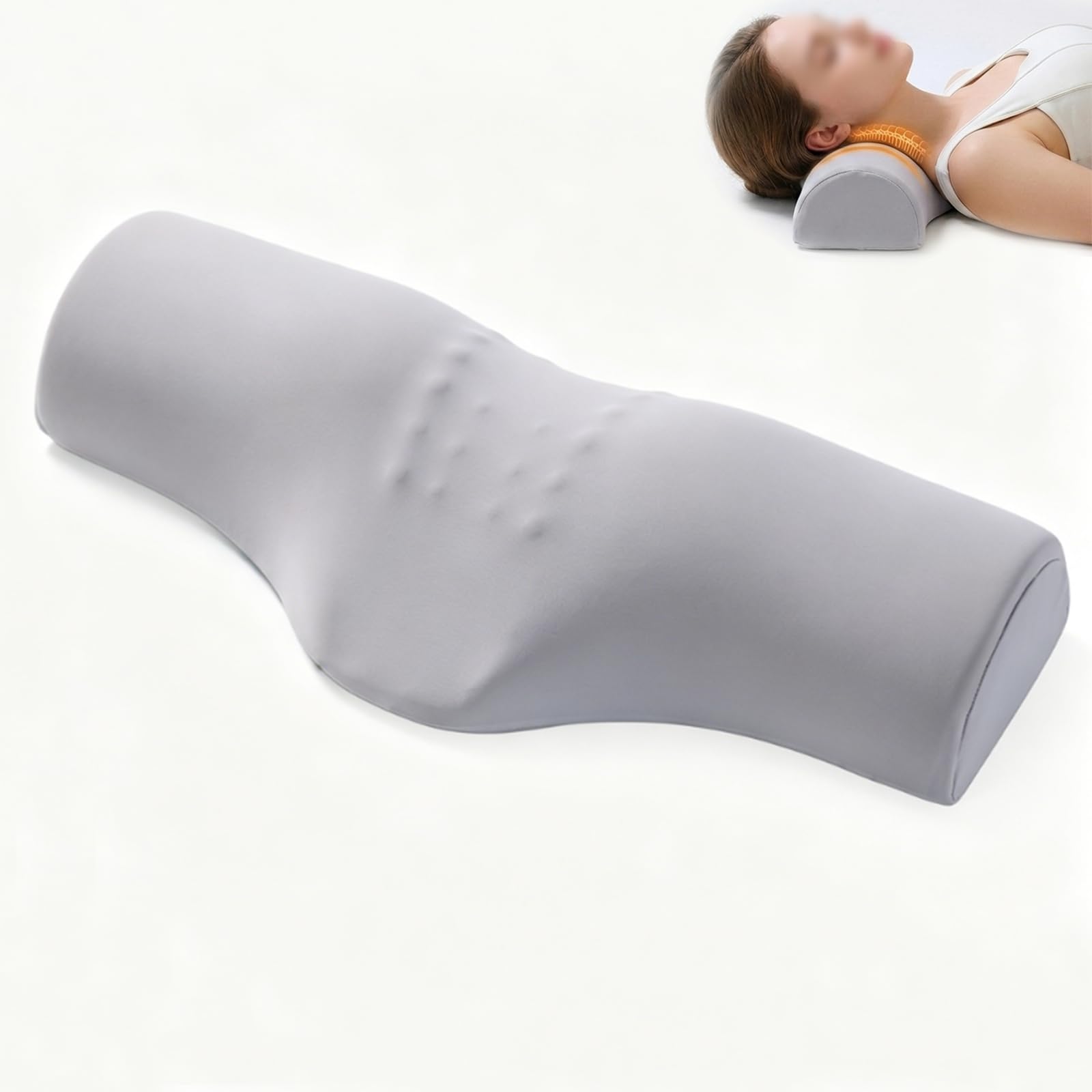 Cuscino Cervicale, Cuscino Ortopedico Ergonómico In Memory Foam Per Sostenere La Cervicale E Alleviare Il Dolore, Ideale Per Dormire Bene E Migliorare La Postura