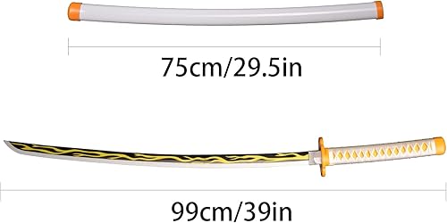 Vista 49 de SV Anime Demon Slayer Sword Katana 41 Inch Decorative Collectible Gift Cosplay Sword，Various Styles Available