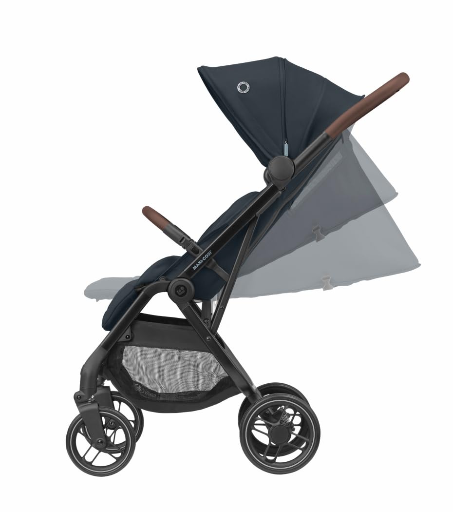 Maxi-Cosi Soho Kinderwagen Buggy, 0–4 Jahre, 0–22 kg, ultrakompakt, Einhand-Klappmechanismus, 3 Liegepositionen, Essential Graphite