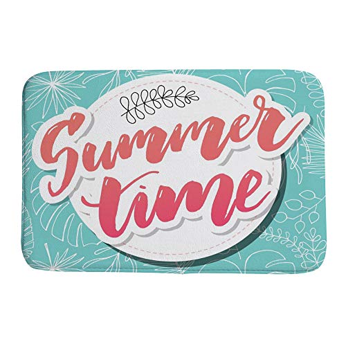 Tapis de bain d'été coloré CHEHONG en polaire de corail douce pour cuisine 80x50 cm
