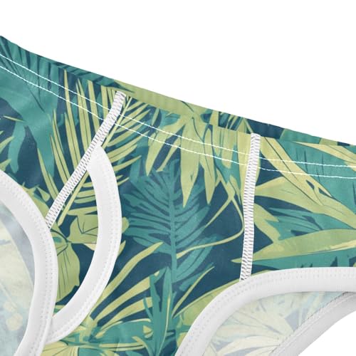 KLL Seamless Pattern Monkey Palm Tropical Hawaiian Toddler Boy Soft Underwear Breathable Children Undies4