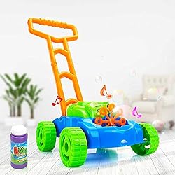 Bubble Lawn Mower Toy with Music and Real Lawn Mover Sounds, Indoor and Outdoor Fun and Healthy Exercise for Kids… Bubble Lawn Mower Toy with Music and Real Lawn Mover Sounds, Indoor and Outdoor Fun and Healthy Exercise for Kids…