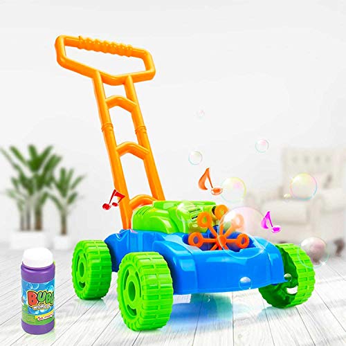 Bubble Lawn Mower Toy with Music and Real Lawn Mover Sounds, Indoor and Outdoor Fun and Healthy Exercise for Kids…