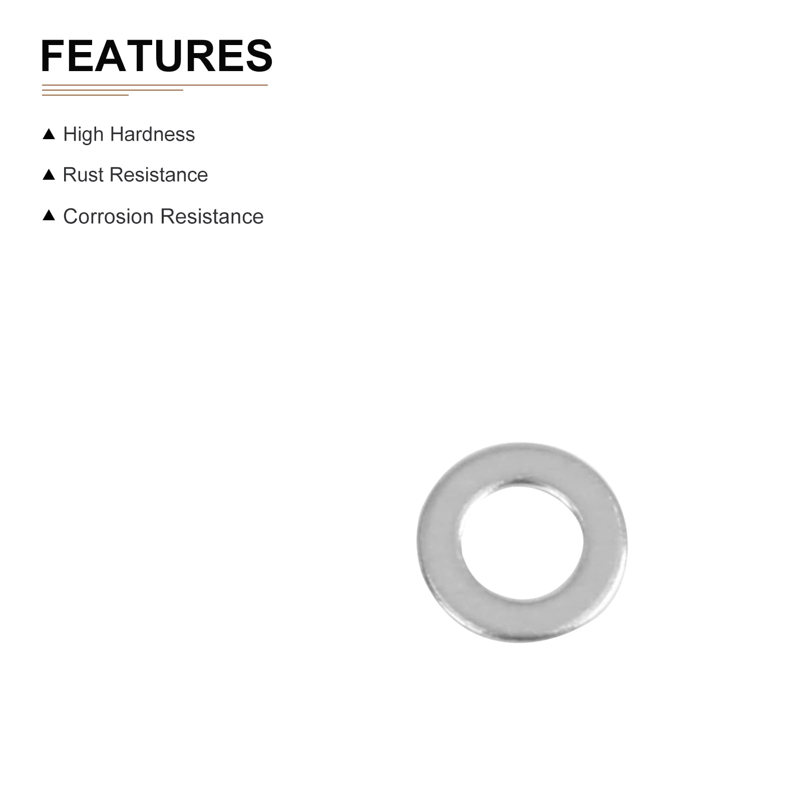 DTGN 4mmx8mmx0.8mm(IDxODxT) 304 Stainless Steel Flat Washers, 100Pack, Good for Industrial Machinery, Flat Ring Gaskets - Image 3