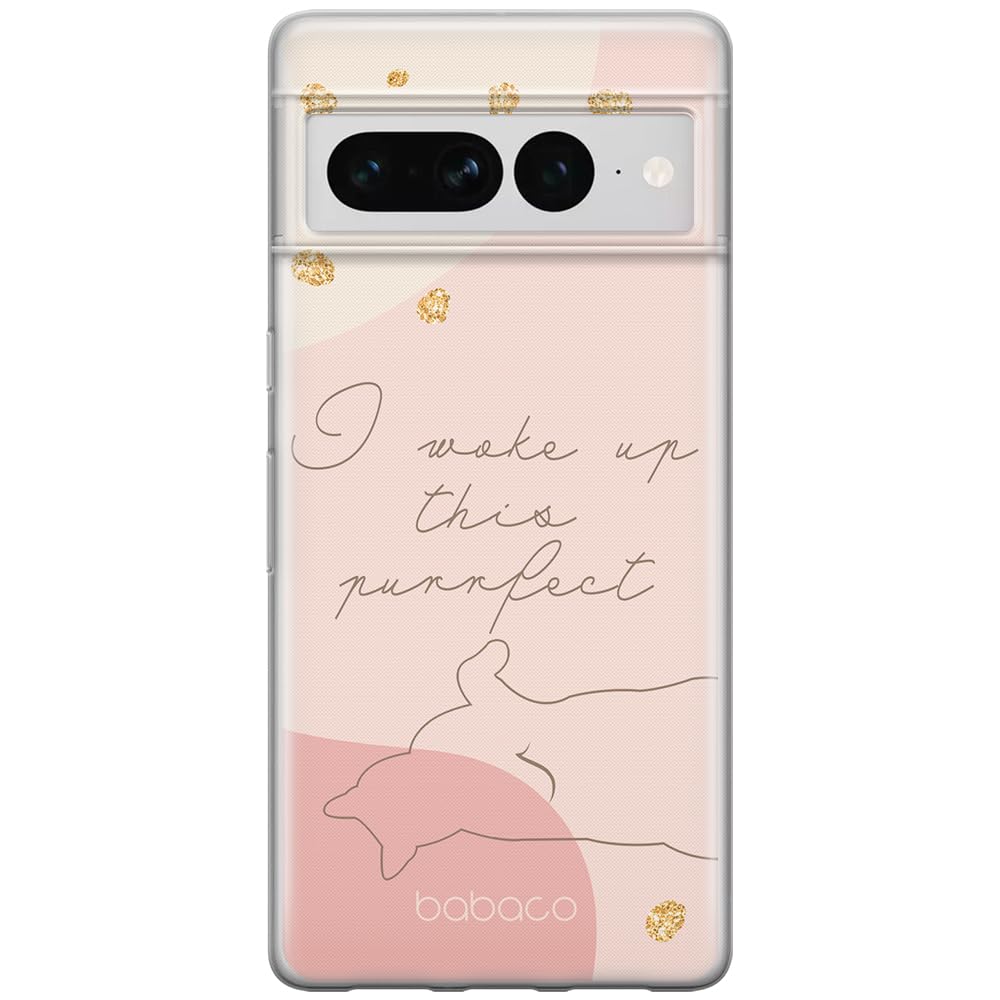 Babaco ERT Group Mobile Phone Case For Google Pixel 7 PRO Original And Officially Licensed Pattern Cats 005 Optimally Adapted To The Shape Of The