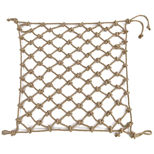Filet d'escalade en corde de chanvre robuste pour enfants et aménagement jardin