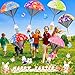 CPSYUB Easter Basket Stuffers Toys for Kids: Prefilled Easter Eggs Stuffers with Parachute Toys for Kids - Easter Egg Fillers Ideas Gifts Outdoor Games for 4 6 8 10 12 Year Old Boys Girls (6 Pack)