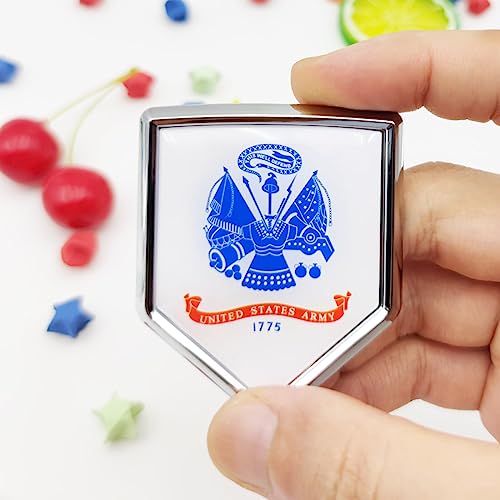 Emblema cromado Army 1775 de coche accesorios tuning para parachoques, pack de 2 2