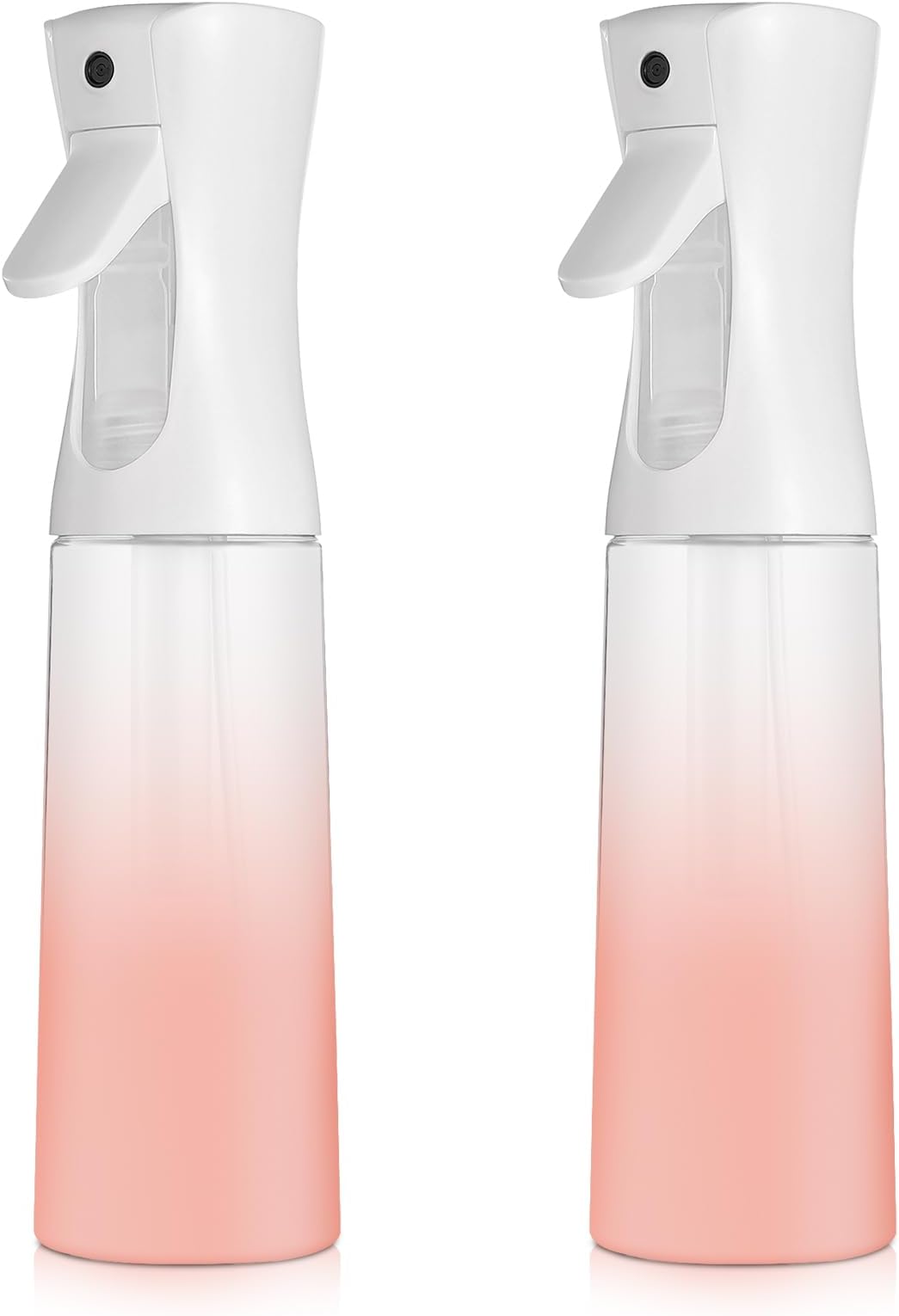 Continuous Spray Bottle for Hair (10.1oz/300ml) 2 Pack Gradient Pink Spray Bottles for Plants Empty Ultra Fine Water Mister Home Essentials Sprayer for Hairstyling Cleaning Curly Hair Pets Etc