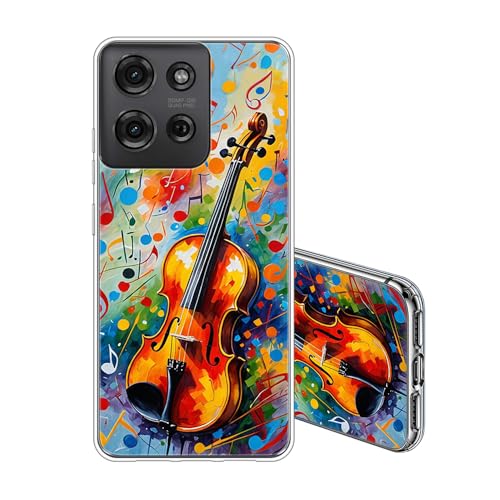 JEZSTHAI Funda Compatible con Motorola Moto G75 5G Carcasa Silicona Transparente Suave Antichoque TPU...