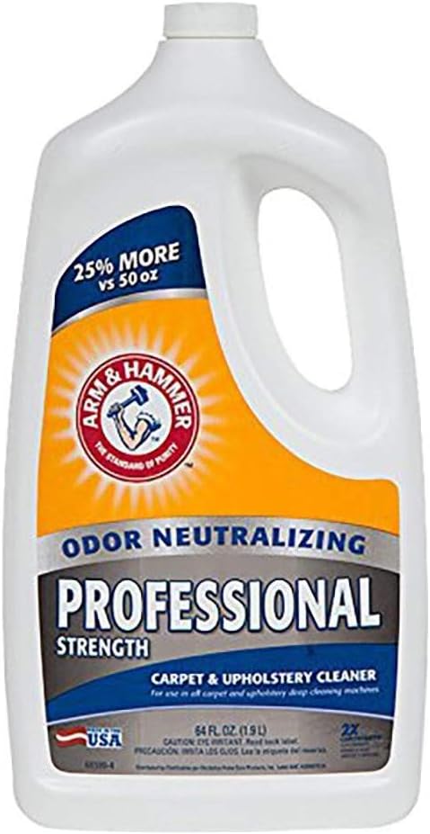 Arm & Hammer Carpet Cleaner Professional Extractor Chemical, 64 oz, 64 Fl Oz
