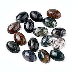 Oval-14x10mm-Moss Agate