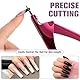 LIQWEI Nagelknipser Set, Tipcutter mit Magnete Nagelfeile Stahl Push, Knipser & Schneider für Kunstnägel Nail Clipper für Künstliche Nägel für Kunstnägel Gelnägel Acrylnägel Fingernägel Falsche Nägel
