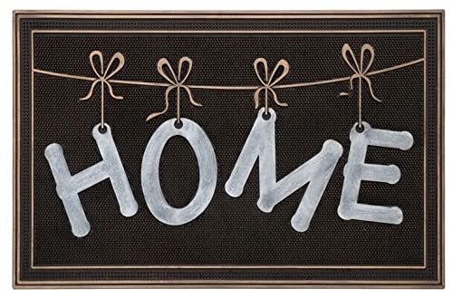 Plus Home Alfombra Felpudo Goma Puerta Entrada Antideslizante para Entrada Natural- Marrón/Ngero Home Rope 75 X 45 Cover