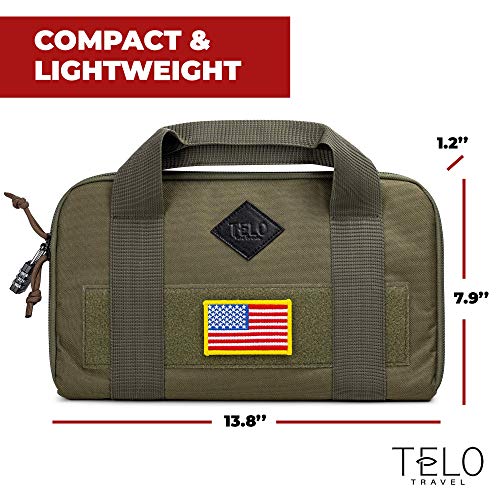 TeloTravel Soft Pistol Case for Handguns Lightweight & Portable