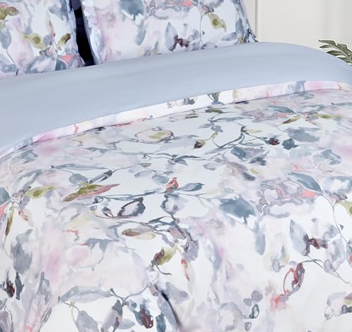 Majestic Giftware Madison Linen 8 Pcs 48" Full Size Duvet Bedding Set (BL510-48F) | Easy Care - Lavander Loom 400 TC 100% Cotton Sateen |2 Fitted Sheets, 2 Duvets, 4 Pillowcases - Noble Collection