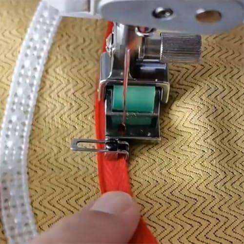 Prensatelas rodillo ajustable para máquina de coser miniatura 7