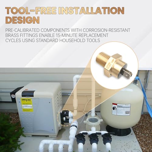 LEDBarz Sensor Kit for Pentair Pool Heater Parts (42002-0024S + 42001-0063S + 42001-0053S) - 3-Pack Flue Sensor & High Limit Switch & Thermistor Compatible with MasterTemp 400/SR200/SR333/SR400