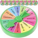 Toyvian 10 Stück 65 cm drehbares Bestrafungsrad Partyspiel aus robustem PP Material leicht und kompakt für Bar und Familienspiele interaktives Drehrad für unterhaltsame Spielrunden