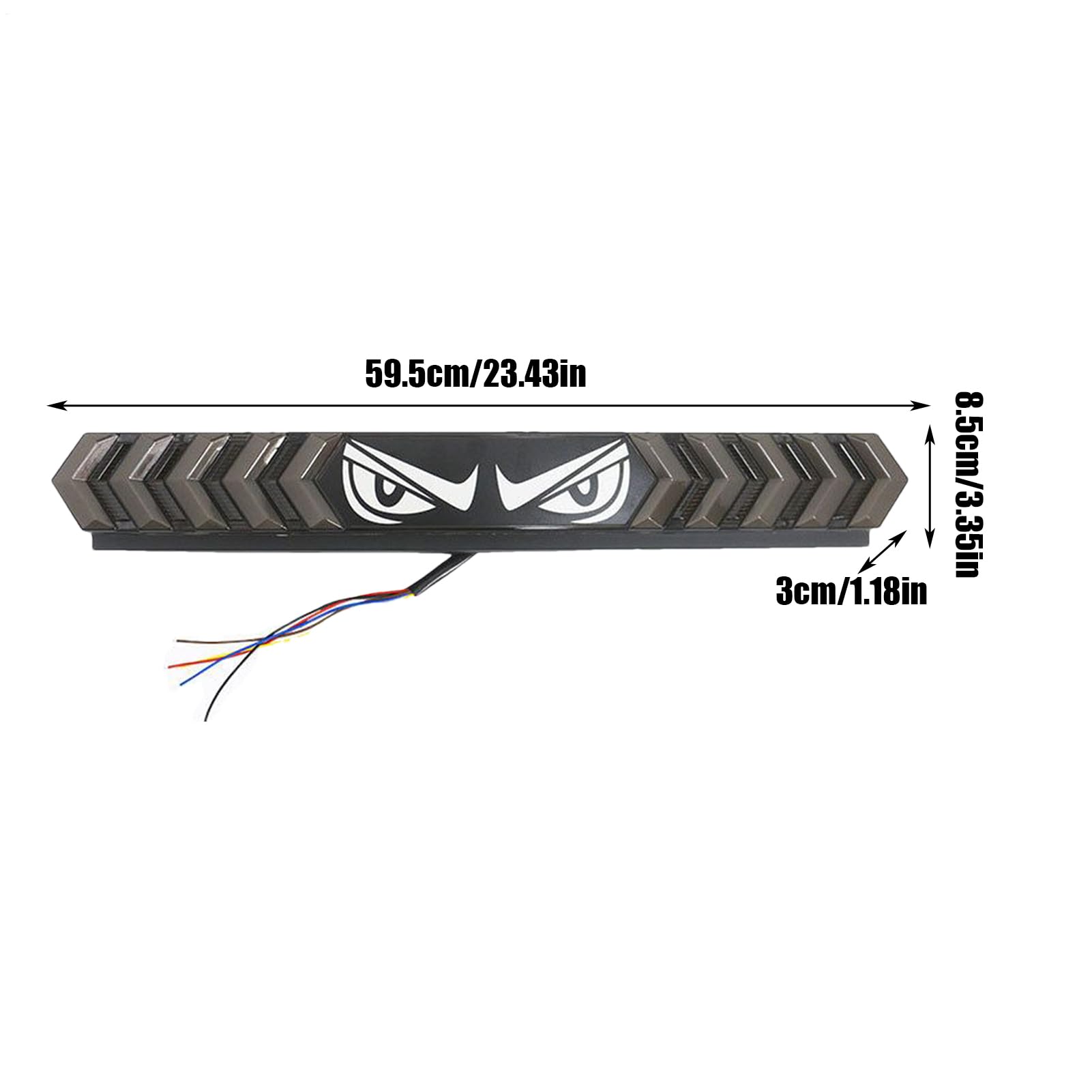 Światło tylnej klapy kierunkowskazu wodoodporne oczy design wystrój | Listwa światła hamowania tylnej klapy do wyścigów offroadowych, kempingów, ciągnięć, jazdy