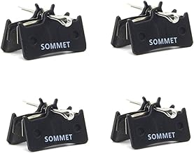 4 Pairs SOMMET Semi-Metallic Disc Brake Pads for XT M775 / M775-DH/XTR Pre-02 / Grimeca System 8 / Hope M4