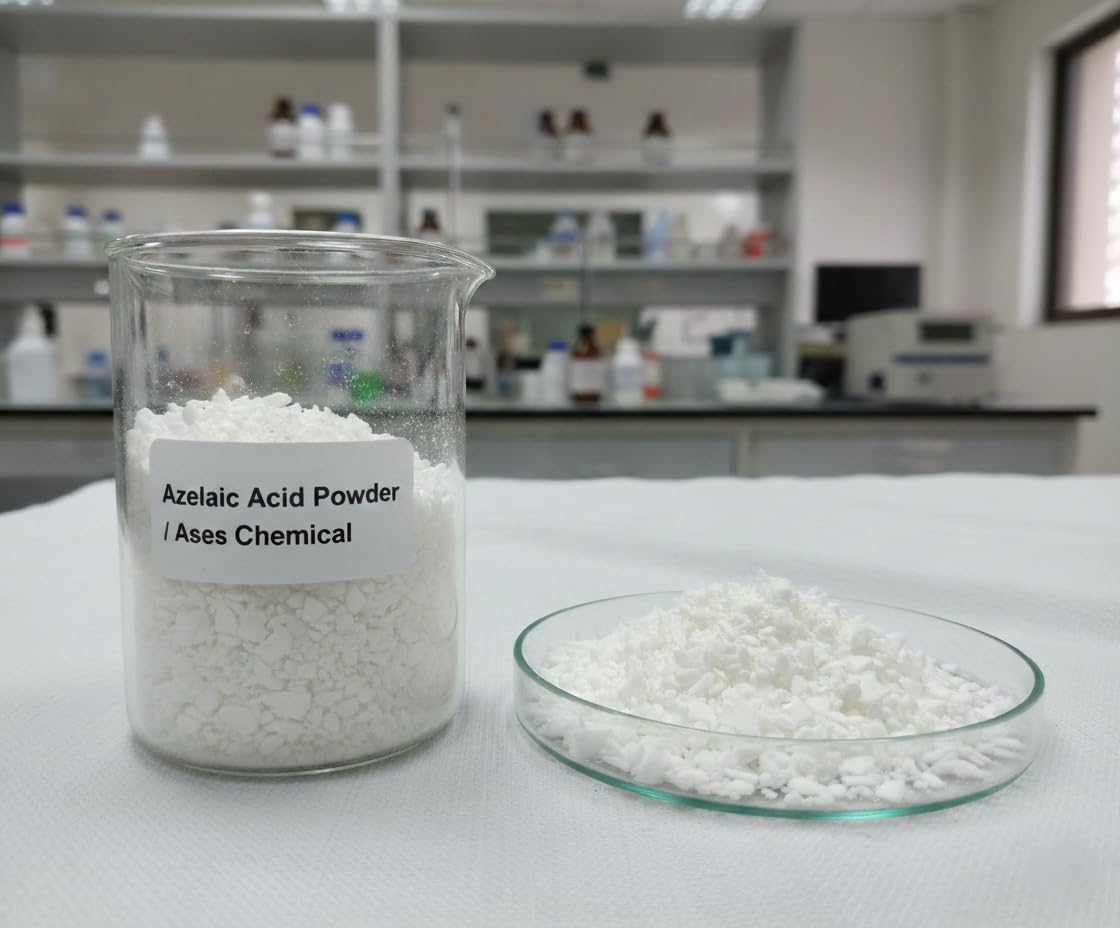 Ases Azelaic Acid Powder 25GM – High Purity Skin Brightening & Anti-Acne Treatment – Reduces Redness, Fades Hyperpigmentation & Unclogs Pores – DIY Skincare Ingredient