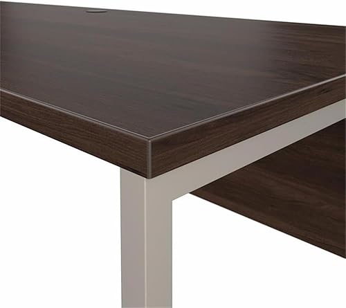 Miniatura 21 de Bush Business Furniture - Escritorio híbrido en forma de L de 72 pulgadas de ancho x 30 pulgadas de profundidad con patas de metal, color gris Gris