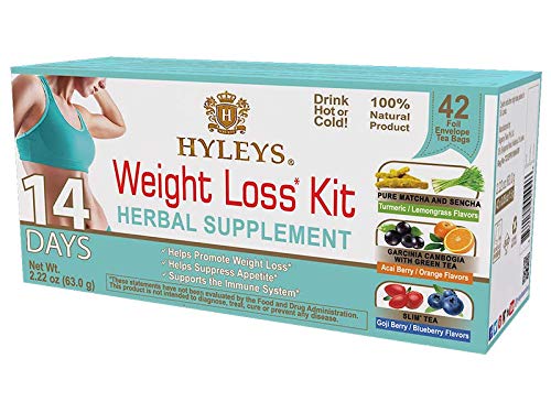 Amazon Com Hyleys Detox Tea For Cleanse And Weight Loss New 14 Day Weight Loss Kit 42 Tea Bags 1 Pack Grocery Gourmet Food