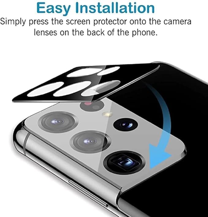 Image of ZARALA Glass Camera Lens Protector For Oppo Reno 12 /Oppo Reno 12 Pro 5G [9H Hardness] [6D Lens Protector ] [Easy Installation] Black