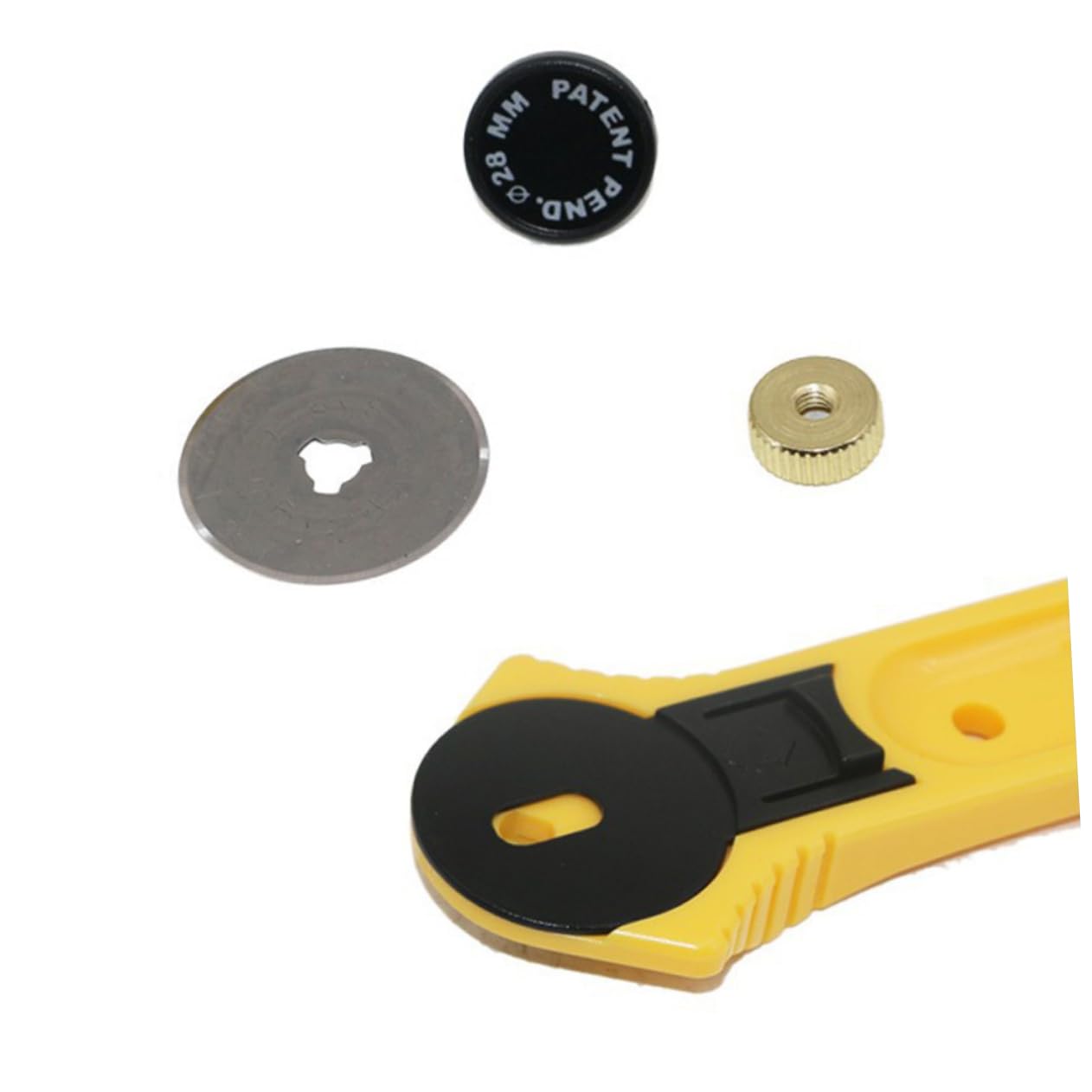 NUOBESTY 2 Set Tondo Taglio Pelle Taglierina Rotativa Tappetino Da Taglio in Tessuto Tappetini Da Taglio Per L'artigianato Taglia Tessuti Taglierino Per Stoffa Black 2 Pezzi * 2