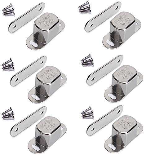 6 Pcs Armario Imanes Cierre puertas Iman Puerta Armario Cierre Magnetico para Puerta Muebles Imanes Cerradura Cerraduras fuertes Cajón de gabinete de Cocina Imán Cierrapuertas Cierrapuertas de Armario