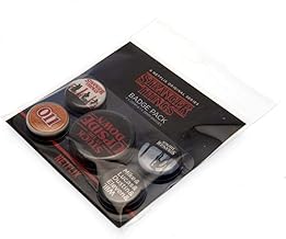 Stranger Things Set of 5 Badges inc The Upside Down 4 x 25mm 1x 32mm - Official Merchandise