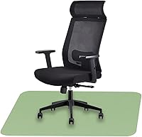 Vista 8 de Icegrey Tapete para silla de oficina, rectangular, lavable, antideslizante, protector de suelo para suelos de madera y azulejos, color azul oscuro