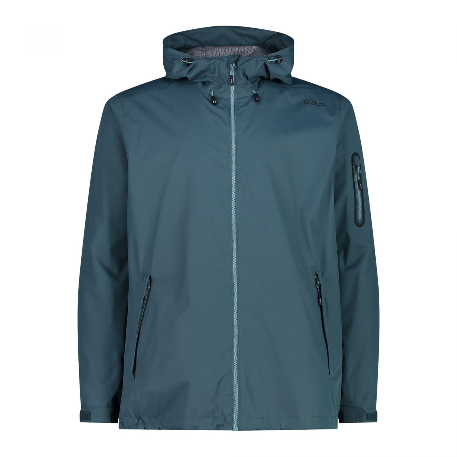 Cmp Men's Bleu Packable Waterproof Jacket With Hood
