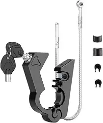 Cadeado para Moto(preto), Trava para Moto, Trava Moto, Cadeado Moto, Trava Moto Manete Freio e Acelerador, para Todas As Motocicletas, Motos, Quadriciclos, Scooter com Diâmetros de Guidão