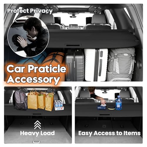 Image of Powerty Cargo Cover for 2021-2023 Chevy Tahoe&Suburban Accessories, Canvas