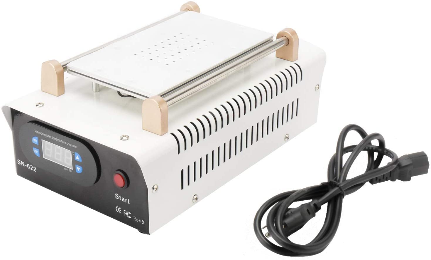 SCHOFIC LCD Screen Separator Machine, 7 Inch Screen Repair Separating Machine Touch Screen LCD Glass Lens Removal LCD Separator for Cellphone Ipad Repair, Build-in Pump (Pack of 2)