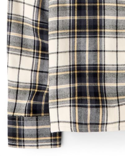 Image of The Children's Place Boys Long Sleeve Plaid Flannel Button Up Shirt