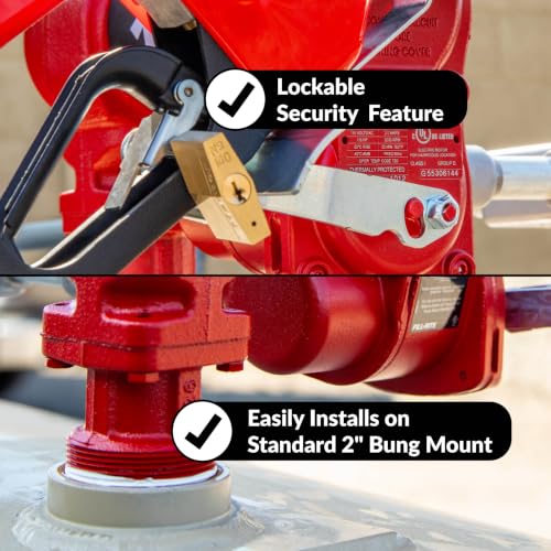 Image of Fill-Rite FR610HAF 115V 15 GPM Fuel Transfer Pump w /Discharge Hose, Automatic Nozzle, and 10-Micron Particulate Fuel Filter Kit | Gasoline, Diesel, Kerosene, Ethanol & Methanol Blends & Biodiesel