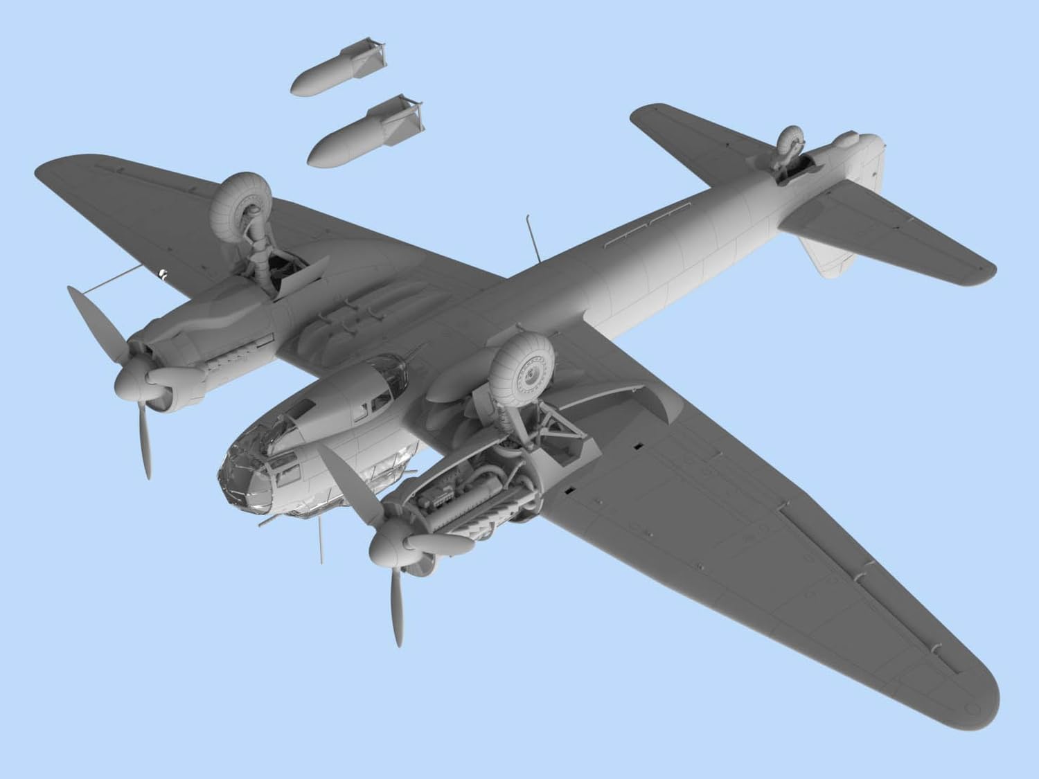 Amazon | ICM 1/48 ドイツ空軍 ユンカース Ju88A-11 爆撃機 プラモデル