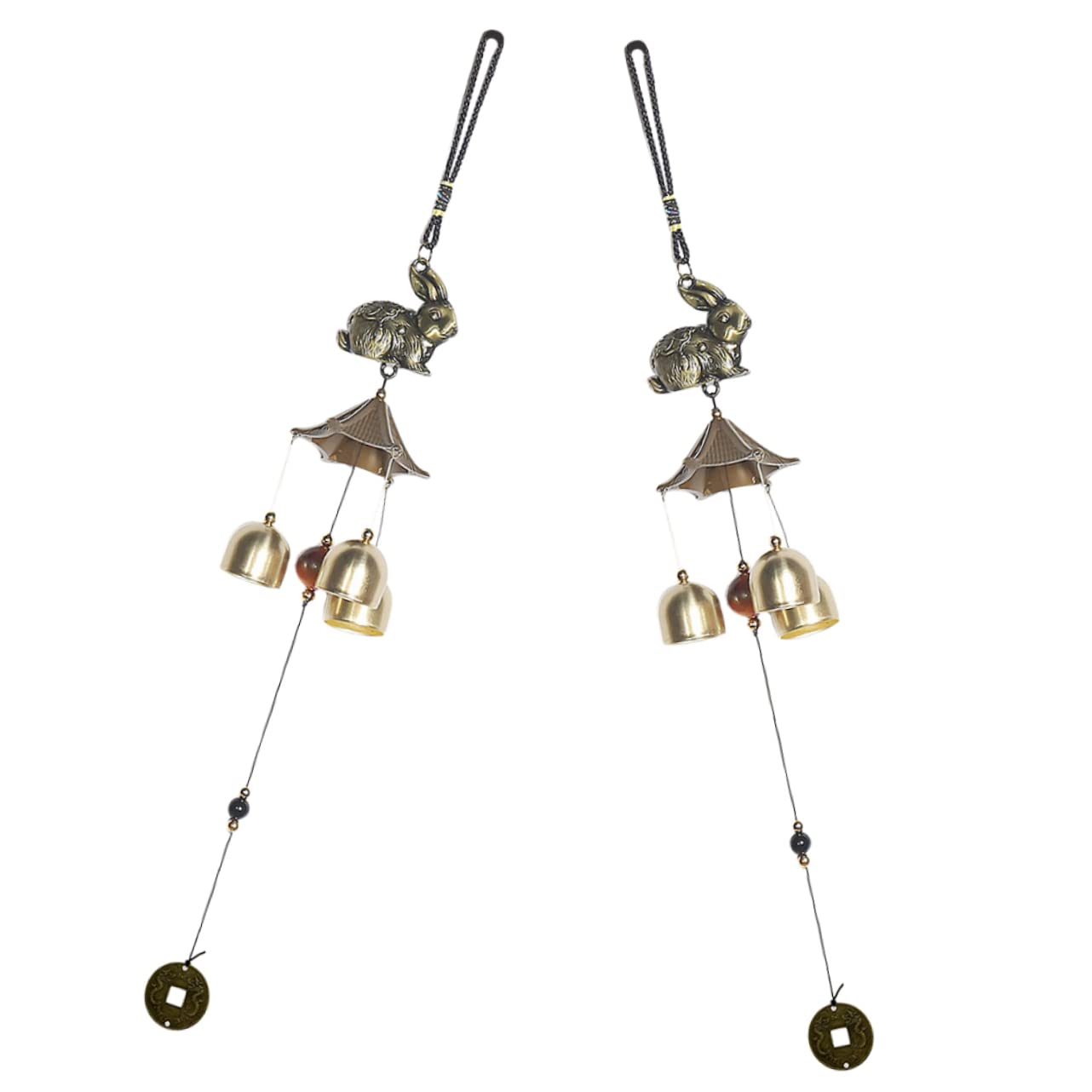 Amazon.co.jp: MARMERDO 2個 風鈴 ゴールド ウィンドチャイム