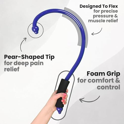 Miniatura 3 de Q-Flex Herramienta de masaje  Barra de auto-masaje  Terapia de punto de activación, cuidado muscular, relajación  Masajeador fácil de usar para el