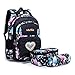 WindTook 20L Sac à Dos Enfant Filles Grand Primaire Cartable Scolaire d'école avec Set Sac-Repas et Trousse Scolaire CP CE1 CE2 CM1 CM2