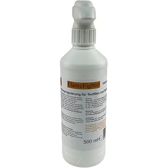 FlameFighter - 500 ml Fire Protection Impregnation for Textiles and Curtains - Fire Protection Agent - Fire Spread Test Passed - Fire Protection Class 1 - DIN 4102 B1 Possible