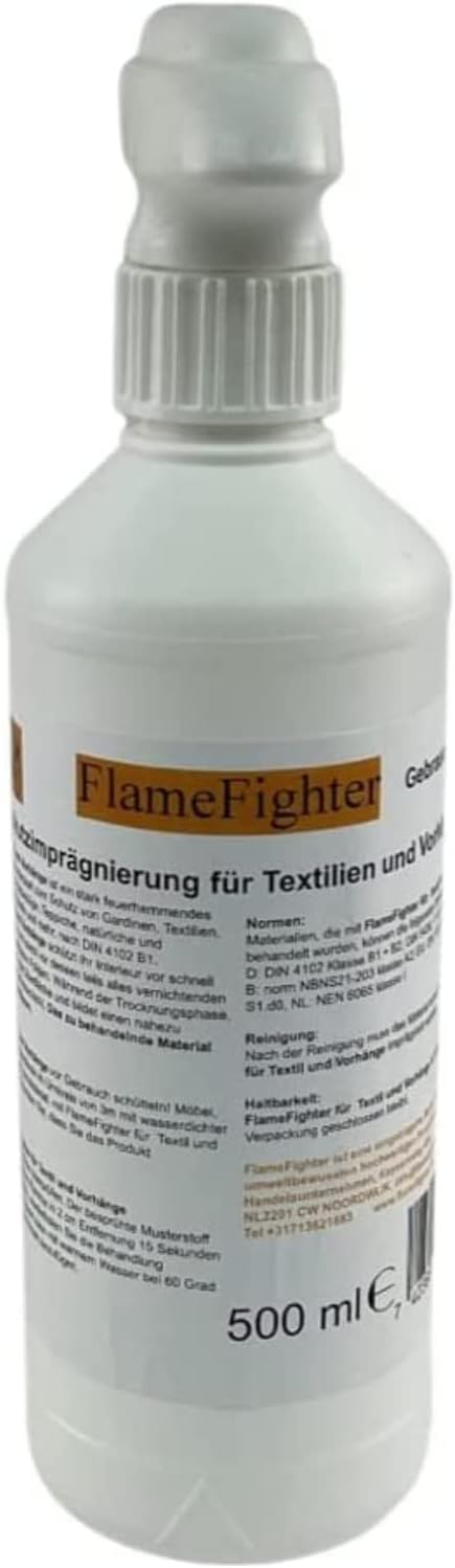 FlameFighter Impregnazione antincendio per tessuti 500 ml Classe 1 DIN 4102 B1
