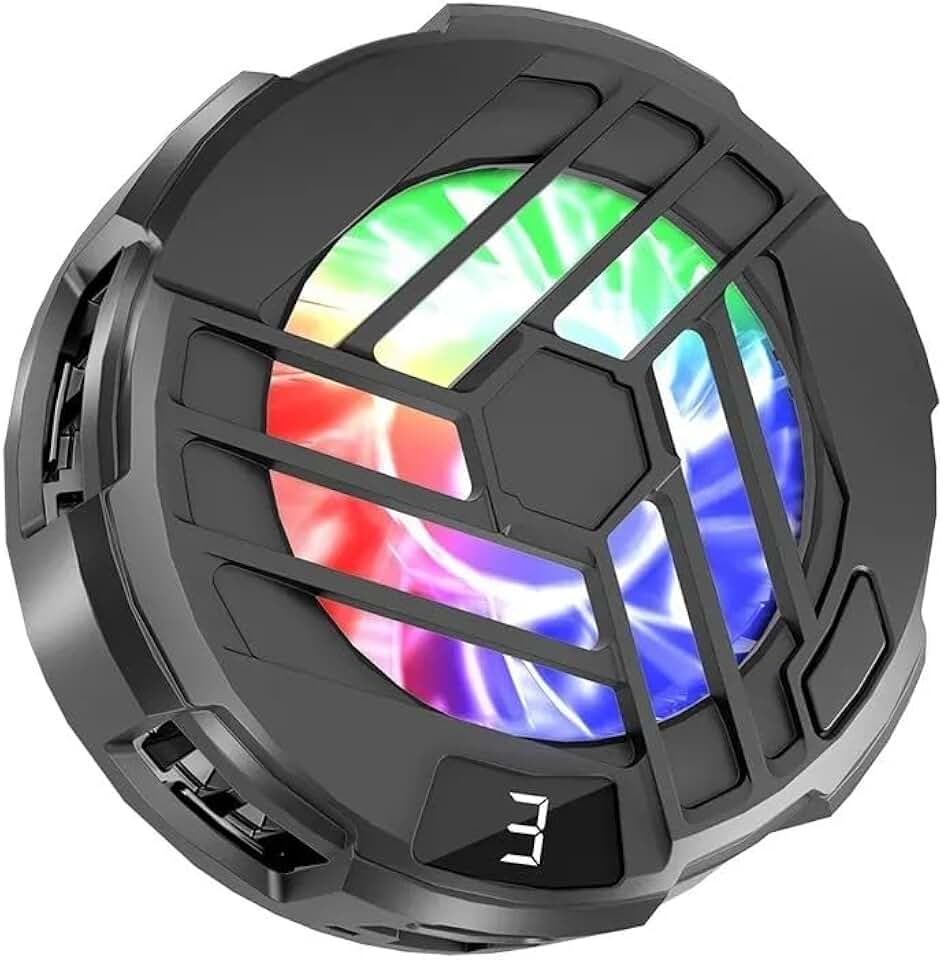 Cooler Para Celular Gamer Magnético Com Rgb, 5500rpm, Placa Peltier Ultra Fria, Resfriador Potente Para Jogos Mobile, Baixo Ruído, Alta Eficiência, Ideal Para Pubg Cod Free Fire