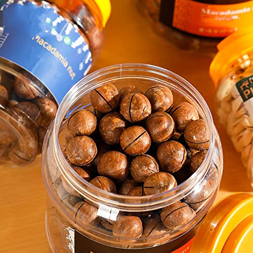Lyellfe 4 Pack Clear Plastic Jars, Half Gallon Wide Mouth Storage Containers With Leak-Proof Lids Handle, Bpa Free Empty Plastic Jar For Flour, Dry Goods, Cookies, Candy, Airtight Food Storage #TOP3