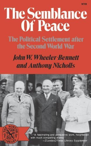 The Semblance of Peace: The Political Settlemen... 0333166493 Book Cover