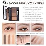 All in One Makeup Kit For Girls - 16 Colors Naked Eyeshadow Palette, 3Pcs Makeup Brushes, Waterproof Eyeliner Pencil, Eyebrow Powder,Eyebrow Pencil,Mascara, Women and Beginners Teens Makeup Gift Set - Image 3