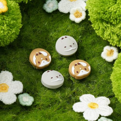 Image of GeekShare Thumb Grip Caps Compatible with Switch /OLED /Switch Lite, 4PCS Cute Silicone Joystick Cover - Team Timothy Design